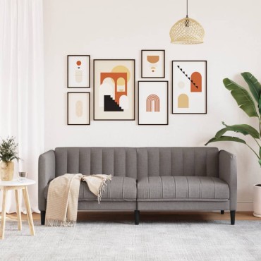 vidaXL Καναπές Διθέσιος Taupe Υφασμάτινος 176x76,5x74,5cm 1 τεμ.