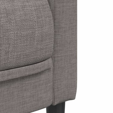 vidaXL Καναπές Διθέσιος Taupe Υφασμάτινος 176x76,5x74,5cm 1 τεμ.