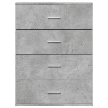 vidaXL Ντουλάπι Γκρι Σκυροδέματος 60x39x80cm Επεξεργασμένο Ξύλο 1 τεμ.