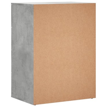 vidaXL Ντουλάπι Γκρι Σκυροδέματος 60x39x80cm Επεξεργασμένο Ξύλο 1 τεμ.