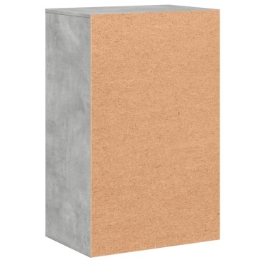 vidaXL Ραφιέρα με Ντουλάπια Γκρι Σκυροδέμ. 56,5x39x90cm Επεξ. Ξύλο 1 τεμ.