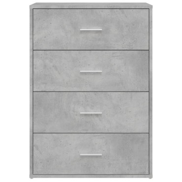vidaXL Ντουλάπι Γκρι Σκυροδέματος 60x31x84cm Επεξεργασμένο Ξύλο 1 τεμ.