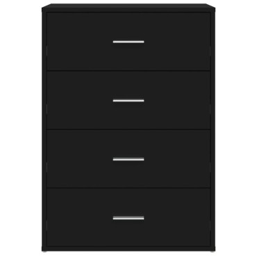 vidaXL Συρταριέρα Μαύρη 60x31x84cm από Επεξεργασμένο Ξύλο 1 τεμ.
