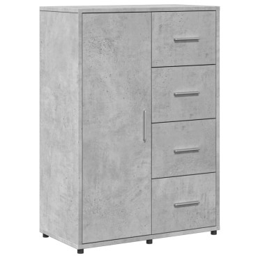 vidaXL Ντουλάπι Γκρι Σκυροδέματος 60x31x84cm Επεξεργασμένο Ξύλο 1 τεμ.