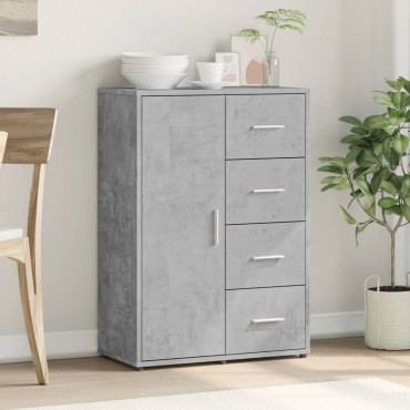 vidaXL Ντουλάπι Γκρι Σκυροδέματος 60x31x84cm Επεξεργασμένο Ξύλο 1 τεμ.