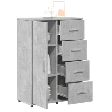 vidaXL Ντουλάπι Γκρι Σκυροδέματος 60x31x84cm Επεξεργασμένο Ξύλο 1 τεμ.