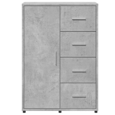 vidaXL Ντουλάπι Γκρι Σκυροδέματος 60x31x84cm Επεξεργασμένο Ξύλο 1 τεμ.