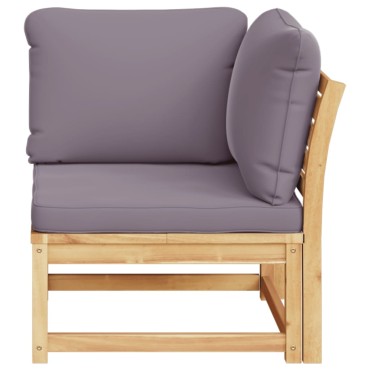 vidaXL Καναπές Κήπου Γωνιακός Μαξιλάρια 73x73x65cm Μασίφ Ξύλο Ακακίας 1 τεμ.