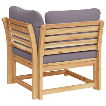 vidaXL Καναπές Κήπου Γωνιακός Μαξιλάρια 73x73x65cm Μασίφ Ξύλο Ακακίας 1 τεμ.