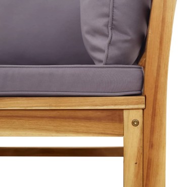 vidaXL Καναπές Κήπου Γωνιακός Μαξιλάρια 73x73x65cm Μασίφ Ξύλο Ακακίας 1 τεμ.