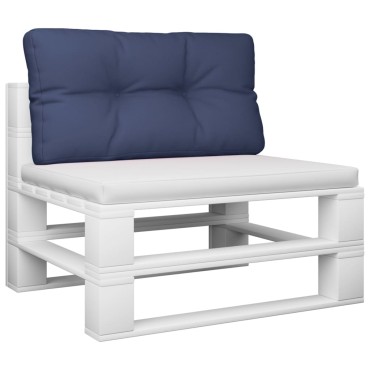 vidaXL Μαξιλάρι Παλέτας Ναυτικό Μπλε 120x40x12cm Υφασμάτινο