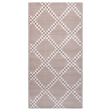 vidaXL Χαλί εξωτερικού χώρου ARAKIL καφέ 80x150 cm PP
