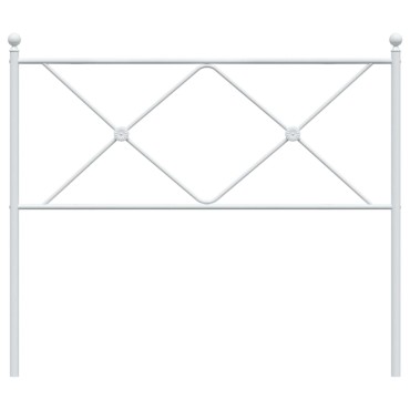 vidaXL Κεφαλάρι Λευκό Μεταλλικό 105x3x90,5cm 1 τεμ.