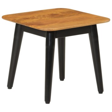 vidaXL Τραπεζάκι Σαλονιού 45x45x40cm Μασίφ Ξύλο Μάνγκο & Σίδηρος 1 τεμ.