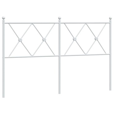 vidaXL Κεφαλάρι Λευκό Μεταλλικό 142x3x90,5cm 1 τεμ.
