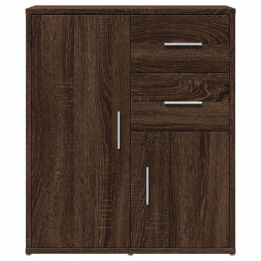 vidaXL Βοηθητικό Ντουλάπι Καφέ Δρυς 60x31x70cm από Επεξεργασμένο Ξύλο 1 τεμ.