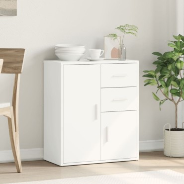 vidaXL Βοηθητικό Ντουλάπι Λευκό 60x31x70cm από Επεξεργασμένο Ξύλο 1 τεμ.
