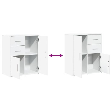 vidaXL Βοηθητικό Ντουλάπι Λευκό 60x31x70cm από Επεξεργασμένο Ξύλο 1 τεμ.