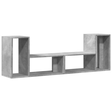 vidaXL Έπιπλα Τηλεόρασης 2 τεμ. Γκρι Σκυρ. 75x30x50cm Επεξεργ. Ξύλο