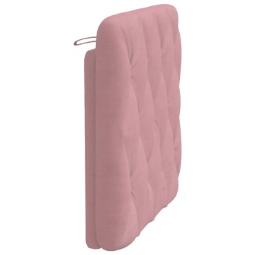 vidaXL Μαξιλάρι για Κεφαλάρι Ροζ Βελούδο 92x6x48cm 1 τεμ.