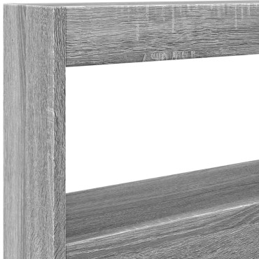 vidaXL Κεφαλάρι με Αποθηκ. Χώρο & LED Γκρι Sonoma 100x17x102cm 1 τεμ.