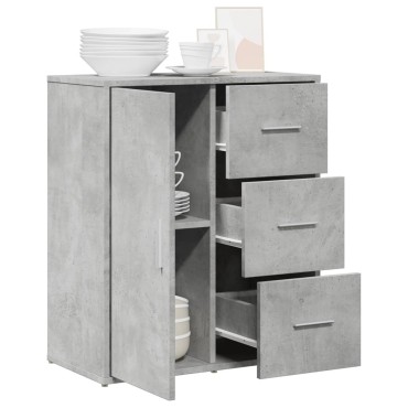 vidaXL Βοηθητικό Ντουλάπι Γκρι Σκυρ. 60x31x70cm από Επεξεργασμένο Ξύλο 1 τεμ.