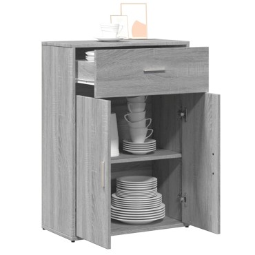 vidaXL Ντουλάπι Γκρι Sonoma 60x30x84cm από Επεξεργασμένο Ξύλο 1 τεμ.