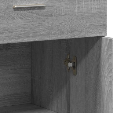 vidaXL Ντουλάπι Γκρι Sonoma 60x30x84cm από Επεξεργασμένο Ξύλο 1 τεμ.