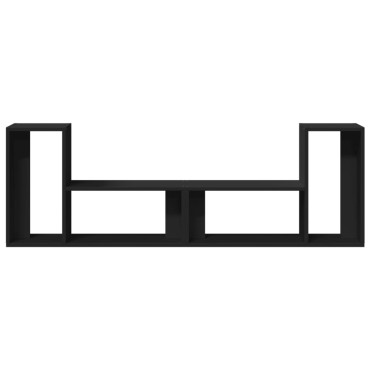 vidaXL Έπιπλα Τηλεόρασης 2 τεμ. Μαύρα 75x30x50cm Επεξεργασμένο Ξύλο