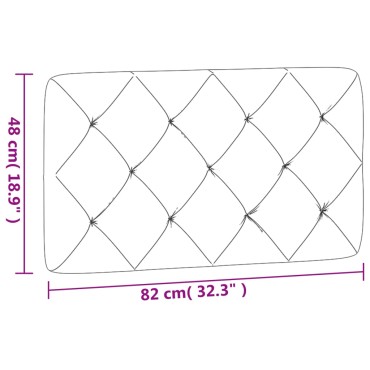 vidaXL Μαξιλάρι για Κεφαλάρι Ροζ Βελούδο 82x6x48 (ΜxΠxΥ)</li><li>Κατάλληλο πλάτος στρώματος: 80cm 1 τεμ.