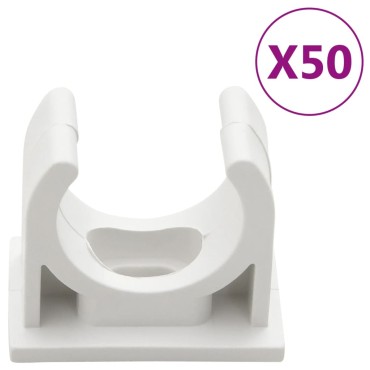 vidaXL Κανάλι Καλωδίων με Κλιπ Ø20 χιλ. 30 μ. από PVC