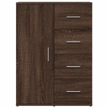 vidaXL Μπουφές Καφέ Δρυς 59x39x80cm από Επεξεργασμένο Ξύλο 1 τεμ.