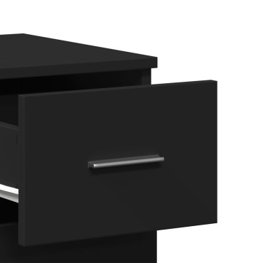 vidaXL Ραφιέρα Μαύρη 59x39x80cm από Επεξεργασμένο Ξύλο 1 τεμ.