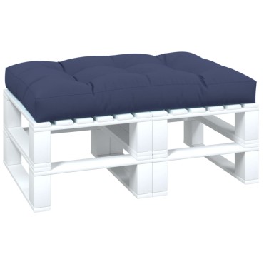 vidaXL Μαξιλάρι Παλέτας Ναυτικό Μπλε 120x80x12cm Υφασμάτινο
