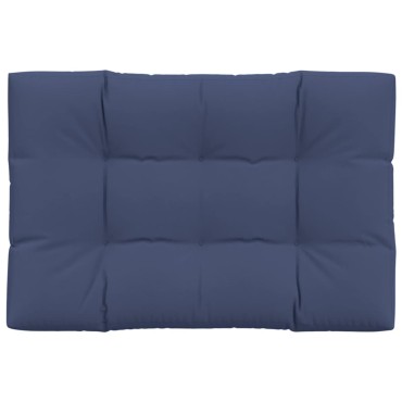 vidaXL Μαξιλάρι Παλέτας Ναυτικό Μπλε 120x80x12cm Υφασμάτινο