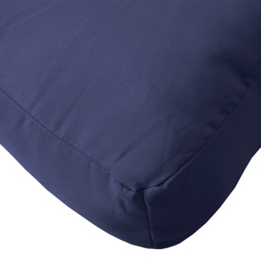 vidaXL Μαξιλάρι Παλέτας Ναυτικό Μπλε 120x80x12cm Υφασμάτινο