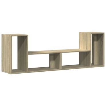 vidaXL Έπιπλα Τηλεόρασης 2 τεμ. Sonoma Δρυς 75x30x50cm Επεξ. Ξύλο