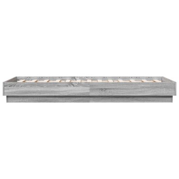 vidaXL Πλαίσιο Κρεβατιού Γκρι Sonoma 75x190 εκ. Επεξεργασμένο Ξύλο