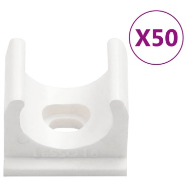 vidaXL Κανάλι Καλωδίων με Κλιπ Ø16 χιλ. 30 μ. από PVC