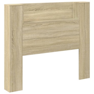 vidaXL Κεφαλάρι με Αποθηκ. Χώρο & LED Sonoma Δρυς 120x16,5x103,5cm 1 τεμ.