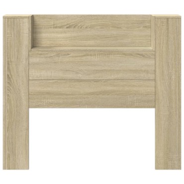 vidaXL Κεφαλάρι με Αποθηκ. Χώρο & LED Sonoma Δρυς 120x16,5x103,5cm 1 τεμ.
