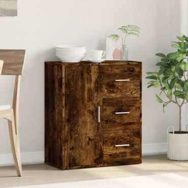 vidaXL Βοηθητικό Ντουλάπι Καπνιστή Δρυς 60x31x70cm Επεξεργασμένο Ξύλο 1 τεμ.