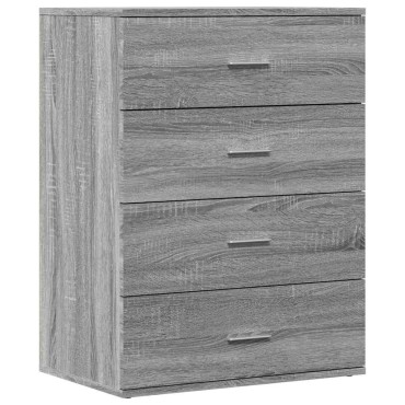 vidaXL Μπουφές Γκρι Sonoma 60x39x80cm από Επεξεργασμένο Ξύλο 1 τεμ.
