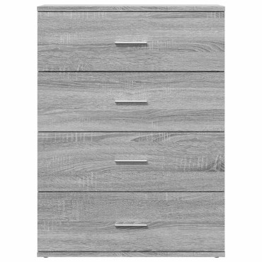 vidaXL Μπουφές Γκρι Sonoma 60x39x80cm από Επεξεργασμένο Ξύλο 1 τεμ.