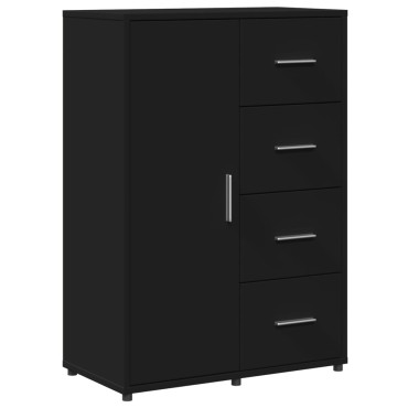 vidaXL Συρταριέρα Μαύρη 60x31x84cm από Επεξεργασμένο Ξύλο 1 τεμ.