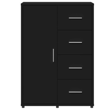 vidaXL Συρταριέρα Μαύρη 60x31x84cm από Επεξεργασμένο Ξύλο 1 τεμ.