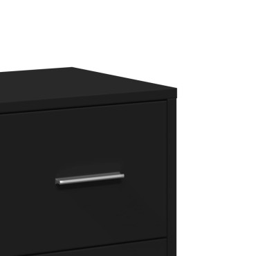 vidaXL Συρταριέρα Μαύρη 60x31x84cm από Επεξεργασμένο Ξύλο 1 τεμ.