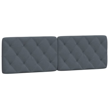 vidaXL Πλαίσιο Κρεβατιού με LED Σκούρο Γκρι 160x200 εκ. Βελούδινο