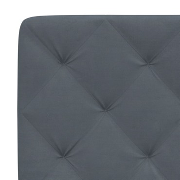 vidaXL Πλαίσιο Κρεβατιού με LED Σκούρο Γκρι 160x200 εκ. Βελούδινο