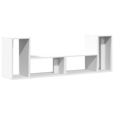 vidaXL Έπιπλα Τηλεόρασης 2 τεμ. Λευκά 75x30x50cm Επεξεργασμένο Ξύλο